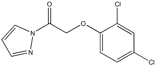 2-(2,4-dichlorophenoxy)-1-pyrazol-1-ylethanone 化学構造式