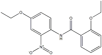2-ethoxy-N-(4-ethoxy-2-nitrophenyl)benzamide Struktur