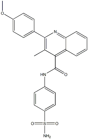 2-(4-methoxyphenyl)-3-methyl-N-(4-sulfamoylphenyl)quinoline-4-carboxamide|