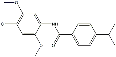 N-(4-chloro-2,5-dimethoxyphenyl)-4-propan-2-ylbenzamide Structure