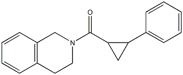 3,4-dihydro-1H-isoquinolin-2-yl-(2-phenylcyclopropyl)methanone,,结构式