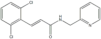 (E)-3-(2,6-dichlorophenyl)-N-(pyridin-2-ylmethyl)prop-2-enamide Structure