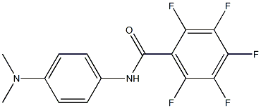 N-[4-(dimethylamino)phenyl]-2,3,4,5,6-pentafluorobenzamide 化学構造式