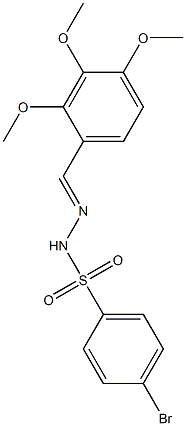 4-bromo-N-[(E)-(2,3,4-trimethoxyphenyl)methylideneamino]benzenesulfonamide Structure