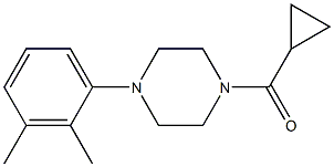 cyclopropyl-[4-(2,3-dimethylphenyl)piperazin-1-yl]methanone 化学構造式