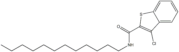 3-chloro-N-dodecyl-1-benzothiophene-2-carboxamide Structure