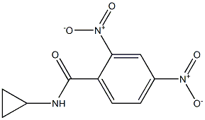 N-cyclopropyl-2,4-dinitrobenzamide 化学構造式