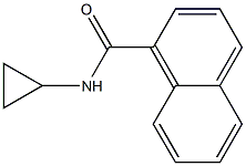 N-cyclopropylnaphthalene-1-carboxamide Struktur