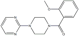 (2-methoxyphenyl)-(4-pyrimidin-2-ylpiperazin-1-yl)methanone 结构式