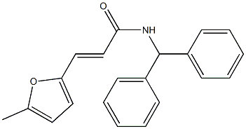 (E)-N-benzhydryl-3-(5-methylfuran-2-yl)prop-2-enamide Struktur