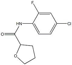 N-(4-chloro-2-fluorophenyl)oxolane-2-carboxamide,,结构式