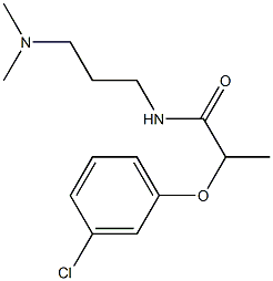 2-(3-chlorophenoxy)-N-[3-(dimethylamino)propyl]propanamide Structure