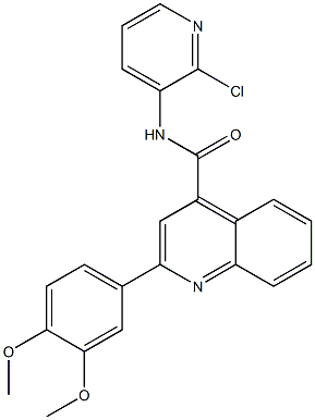 N-(2-chloropyridin-3-yl)-2-(3,4-dimethoxyphenyl)quinoline-4-carboxamide