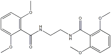 N-[2-[(2,6-dimethoxybenzoyl)amino]ethyl]-2,6-dimethoxybenzamide Struktur