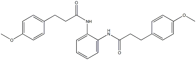 3-(4-methoxyphenyl)-N-[2-[3-(4-methoxyphenyl)propanoylamino]phenyl]propanamide Structure