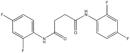 N,N'-bis(2,4-difluorophenyl)butanediamide Structure