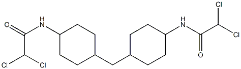 2,2-dichloro-N-[4-[[4-[(2,2-dichloroacetyl)amino]cyclohexyl]methyl]cyclohexyl]acetamide 结构式