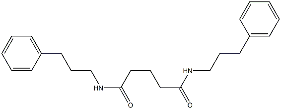 N,N'-bis(3-phenylpropyl)pentanediamide 化学構造式