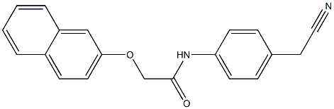 N-[4-(cyanomethyl)phenyl]-2-naphthalen-2-yloxyacetamide Structure