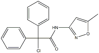 2-chloro-N-(5-methyl-1,2-oxazol-3-yl)-2,2-diphenylacetamide Structure