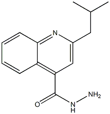 2-(2-methylpropyl)quinoline-4-carbohydrazide Struktur