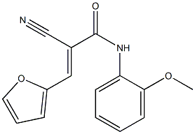 (E)-2-cyano-3-(furan-2-yl)-N-(2-methoxyphenyl)prop-2-enamide Structure