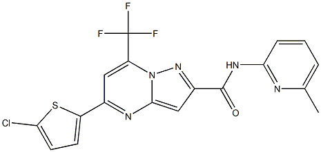 5-(5-chlorothiophen-2-yl)-N-(6-methylpyridin-2-yl)-7-(trifluoromethyl)pyrazolo[1,5-a]pyrimidine-2-carboxamide