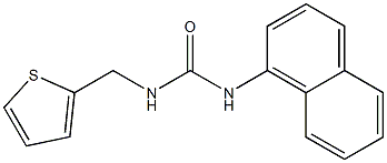 1-naphthalen-1-yl-3-(thiophen-2-ylmethyl)urea Structure