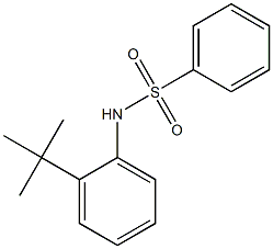 N-(2-tert-butylphenyl)benzenesulfonamide Structure