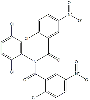 2-chloro-N-(2-chloro-5-nitrobenzoyl)-N-(2,5-dichlorophenyl)-5-nitrobenzamide Structure