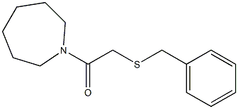 1-(azepan-1-yl)-2-benzylsulfanylethanone 化学構造式