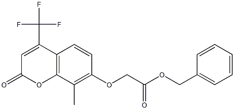 benzyl 2-[8-methyl-2-oxo-4-(trifluoromethyl)chromen-7-yl]oxyacetate|