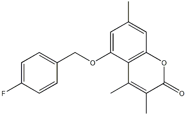 5-[(4-fluorophenyl)methoxy]-3,4,7-trimethylchromen-2-one