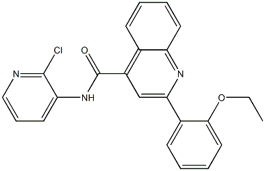 N-(2-chloropyridin-3-yl)-2-(2-ethoxyphenyl)quinoline-4-carboxamide Struktur