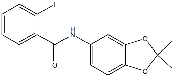 N-(2,2-dimethyl-1,3-benzodioxol-5-yl)-2-iodobenzamide Struktur