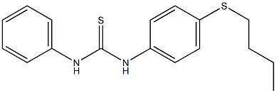 1-(4-butylsulfanylphenyl)-3-phenylthiourea Structure