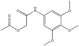 [2-oxo-2-(3,4,5-trimethoxyanilino)ethyl] acetate Struktur