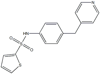 N-[4-(pyridin-4-ylmethyl)phenyl]thiophene-2-sulfonamide