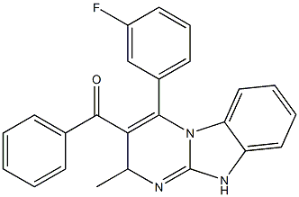 [4-(3-fluorophenyl)-2-methyl-2,10-dihydropyrimido[1,2-a]benzimidazol-3-yl]-phenylmethanone