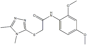 N-(2,4-dimethoxyphenyl)-2-[(4,5-dimethyl-1,2,4-triazol-3-yl)sulfanyl]acetamide Structure