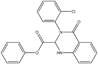 3-(2-chlorophenyl)-4-oxo-2-phenyl-1H-quinazoline-2-carboxylic acid Structure