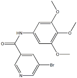 5-bromo-N-(3,4,5-trimethoxyphenyl)pyridine-3-carboxamide Structure