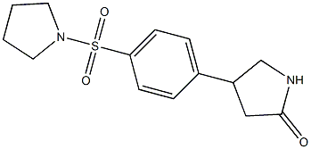 4-(4-pyrrolidin-1-ylsulfonylphenyl)pyrrolidin-2-one Structure