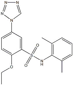 N-(2,6-dimethylphenyl)-2-ethoxy-5-(tetrazol-1-yl)benzenesulfonamide Structure