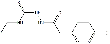 1-[[2-(4-chlorophenyl)acetyl]amino]-3-ethylthiourea Structure