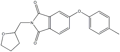  5-(4-methylphenoxy)-2-(oxolan-2-ylmethyl)isoindole-1,3-dione