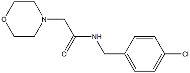 N-[(4-chlorophenyl)methyl]-2-morpholin-4-ylacetamide Structure