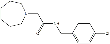 2-(azepan-1-yl)-N-[(4-chlorophenyl)methyl]acetamide Structure