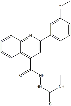 1-[[2-(3-methoxyphenyl)quinoline-4-carbonyl]amino]-3-methylthiourea