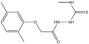 1-[[2-(2,5-dimethylphenoxy)acetyl]amino]-3-methylthiourea Structure